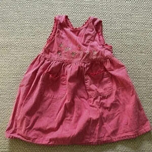 Vintage Oshkosh red and pink checkered dress size 3T